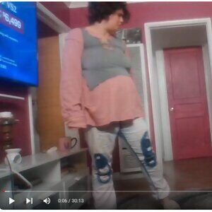 Trees Naturals Grey Credit Tank and Pink Fuzzy Sweater